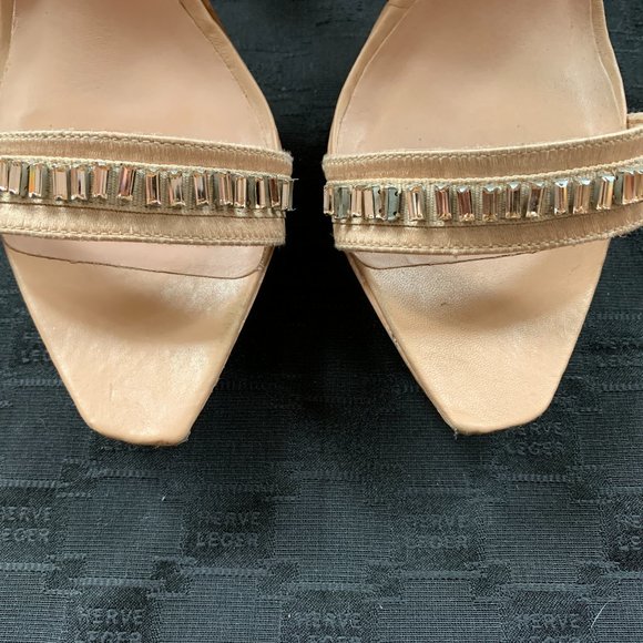 Herve Leger Elle Crystal Platform Sandals - Picture 5 of 14